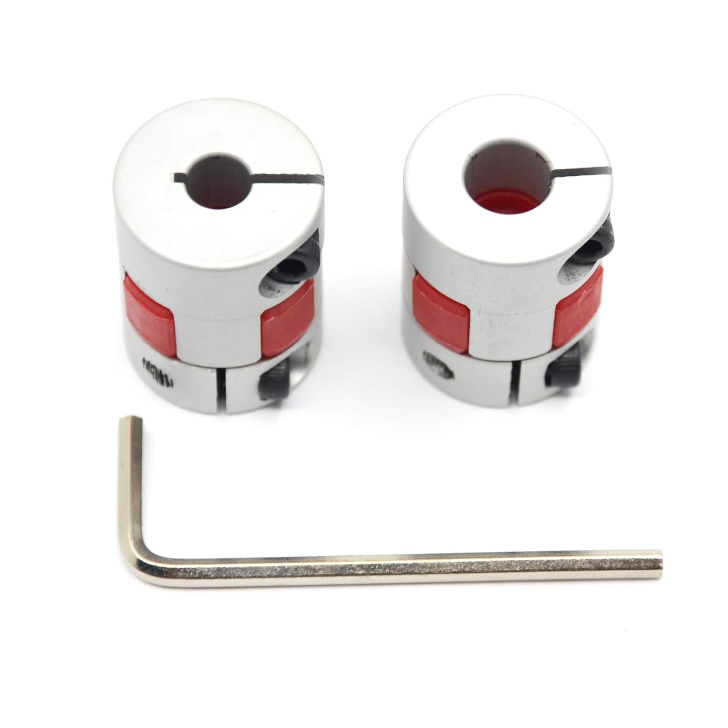 Thumbnail 5 de Befenybay 2er-Pack Flexible Pflaumenform-Wellenkupplung, 5x5 mm – Aluminium, 20 mm Ø, 25 mm Länge