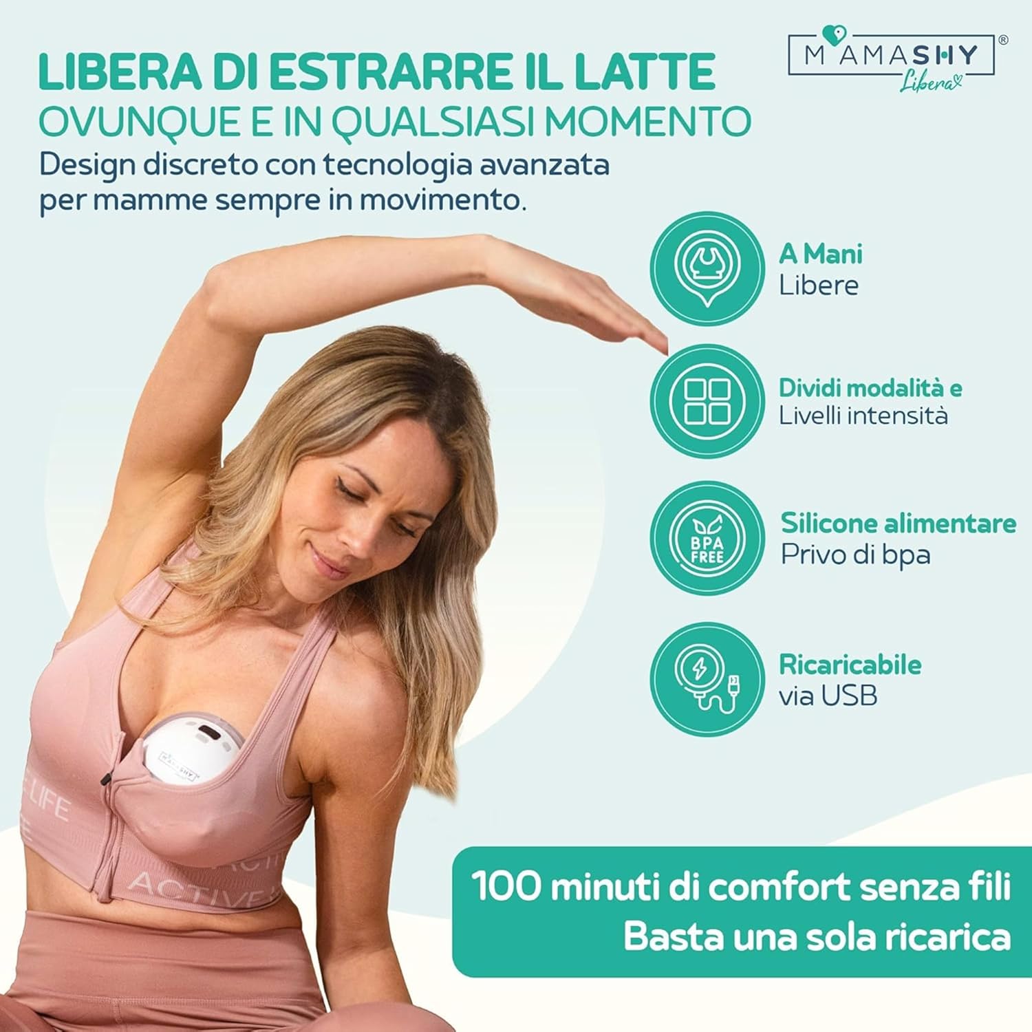 Thumbnail 6 de Mamashy Libera tiralatte elettrico 120 minuti