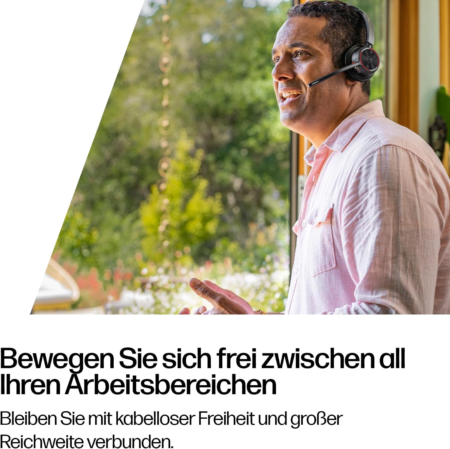 Thumbnail 2 de Poly Voyager 4320 UC – kabelloses Headset mit Noise Cancelling Mikrofonarm