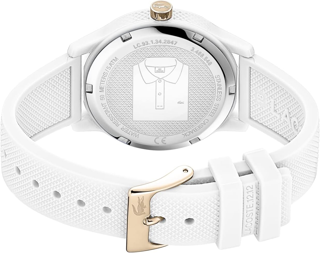 Thumbnail 2 de Lacoste Analog-Quarzuhr (Petit Piqué) mit Silikonarmband – Unisex Lacoste.12.12
