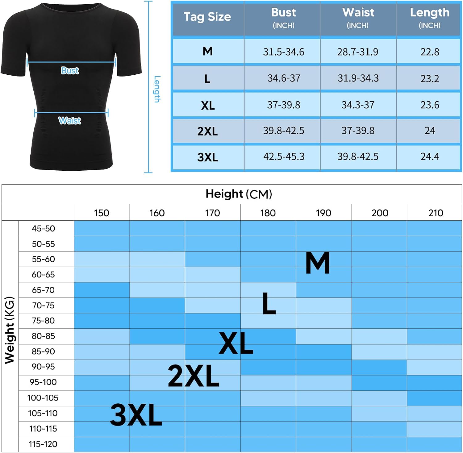 Detalle 2 de SLIMBELLE męska kamizelka modelująca z kompresją brzucha i klatki piersiowej