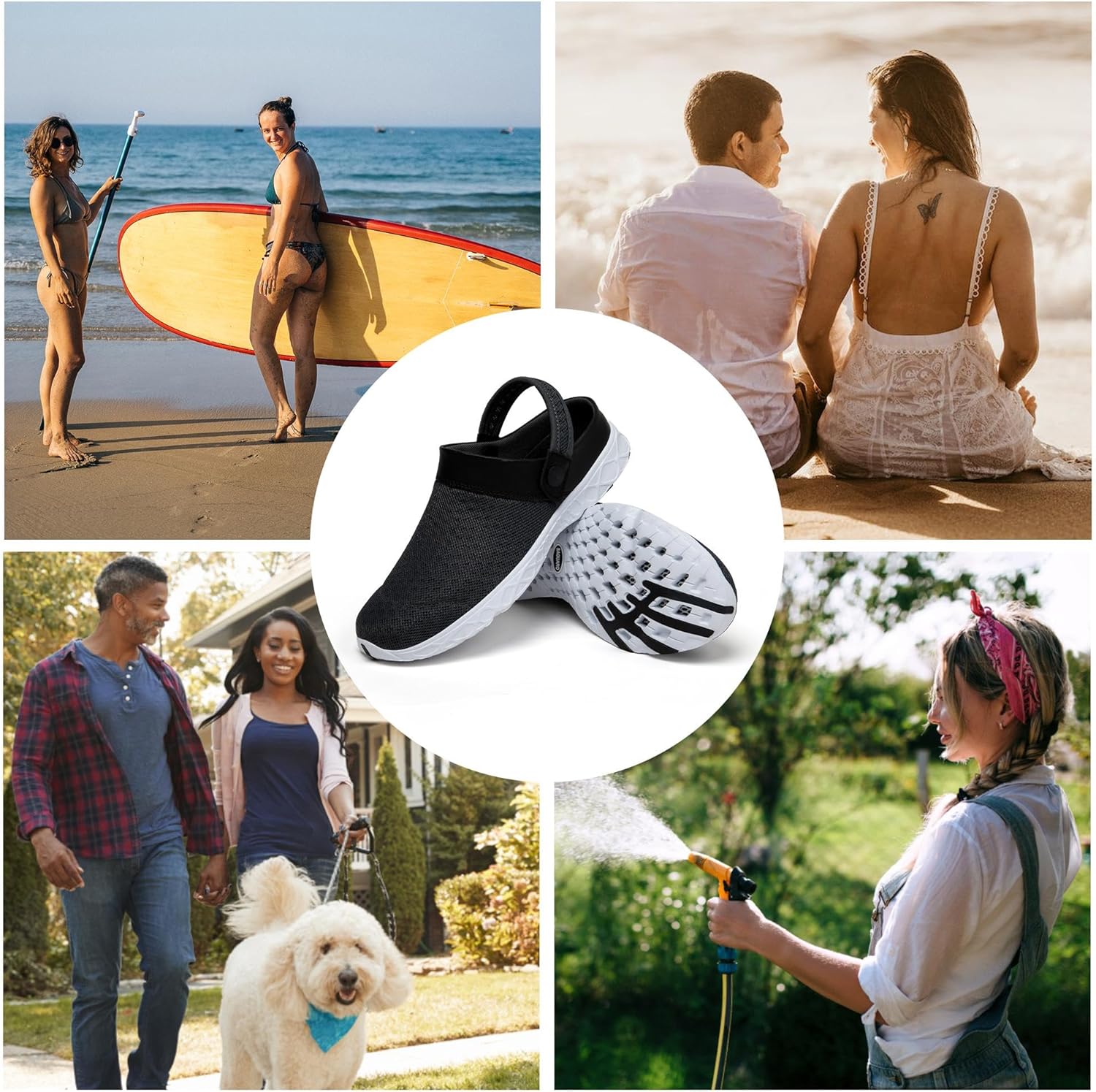 Thumbnail 1 de SAGUARO Sommer Clogs / Clogs-Sandalen für Herren & Damen – leichte, rutschfeste Badelatschen (Gr. 36–48)