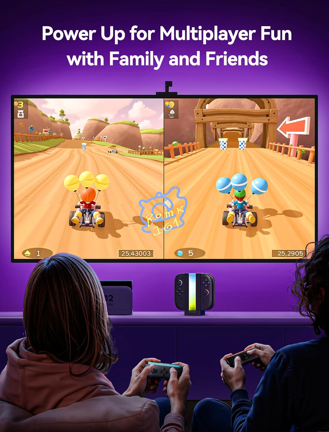 Thumbnail 6 de JSAUX EnergyFlow Ladestation für Nintendo Switch Joy‑Con