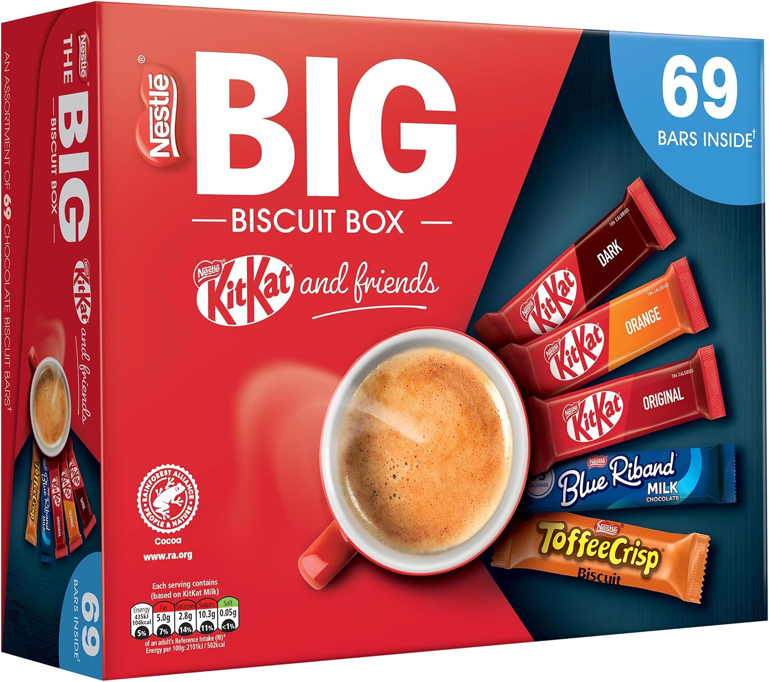 Thumbnail 2 de Nestlé Kitkat and Friends Big Biscuit Box – 69 Chocolate Bar Assortment