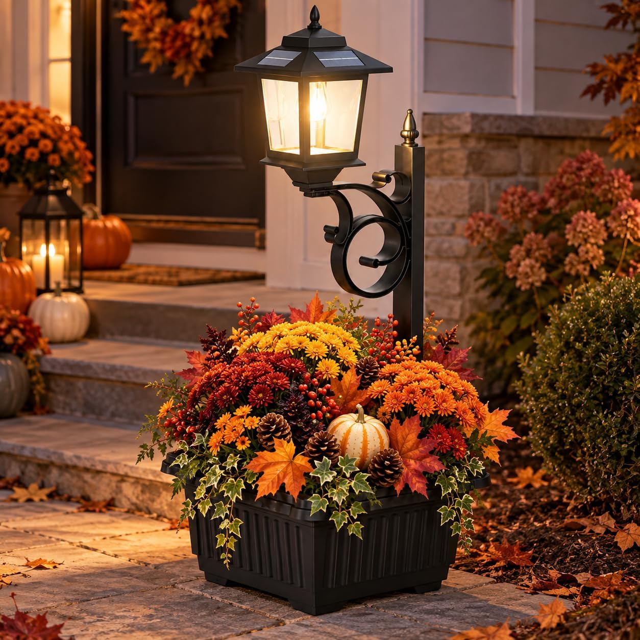 Detalle 2 de DOESLAG SL0155 2-in-1 Solar Planter Light, Waterproof, Wall-Mount or Freestanding