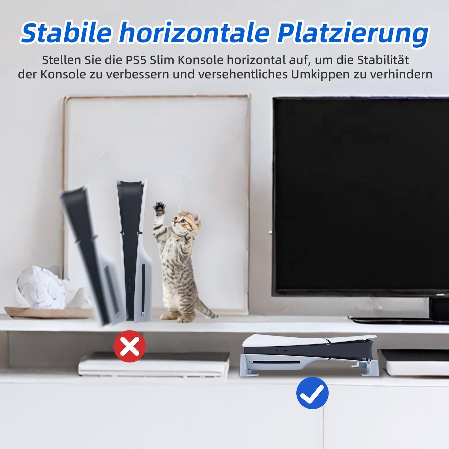 Detalle 2 de Wigearss PS5 Slim Pro Ständer horizontal