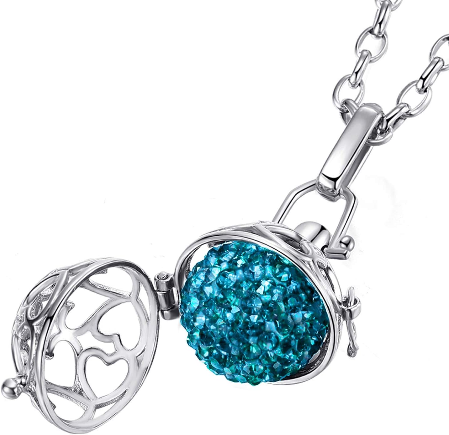 Thumbnail 2 de Morella Catenina Donna acciao Inox 70 cm con Ciondolo Sfera Ø 16 mm in Sacchetto di Velluto — Ciondolo intercambiabile