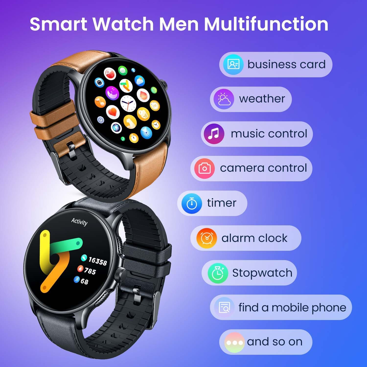 Detalle de Smartwatch con chiamate Bluetooth 1,43”