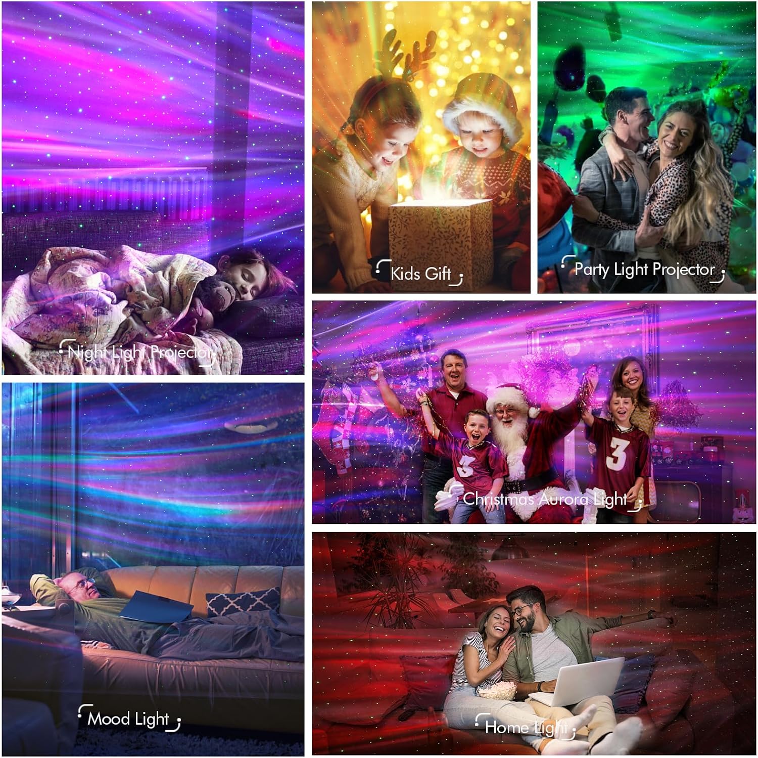 Thumbnail 5 de YunLone Aurora Projector Galaxy Star Light 33 effects