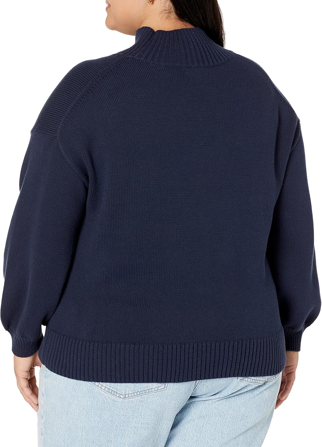 Thumbnail 5 de Amazon Essentials Damen Pullover aus Baumwolle mit Trichterausschnitt (bis in Übergrößen)