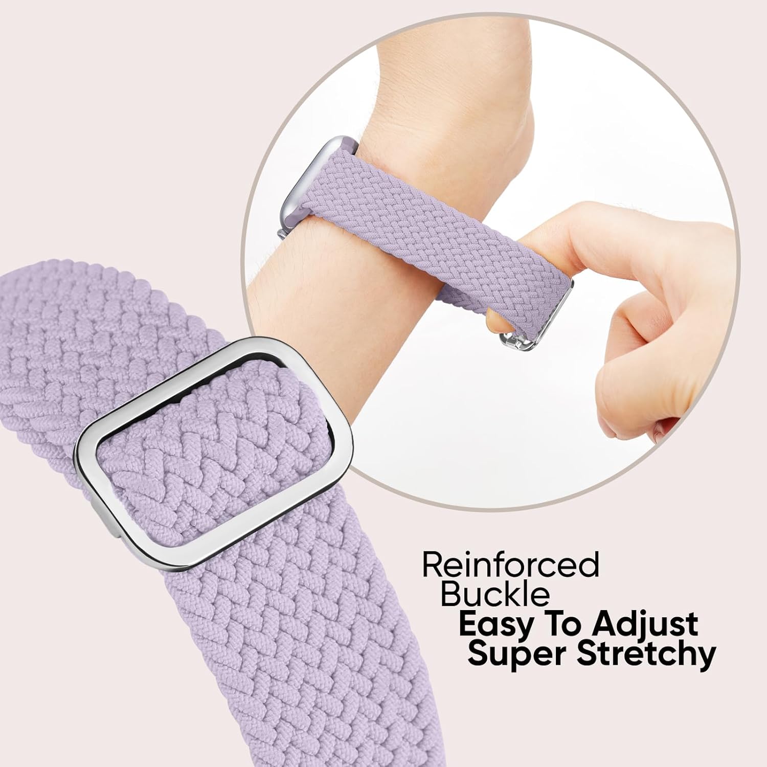 Thumbnail 3 de Raradev 5 Pack Braided Band for Apple Watch — 38–49mm, breathable elastic sport loop for iWatch