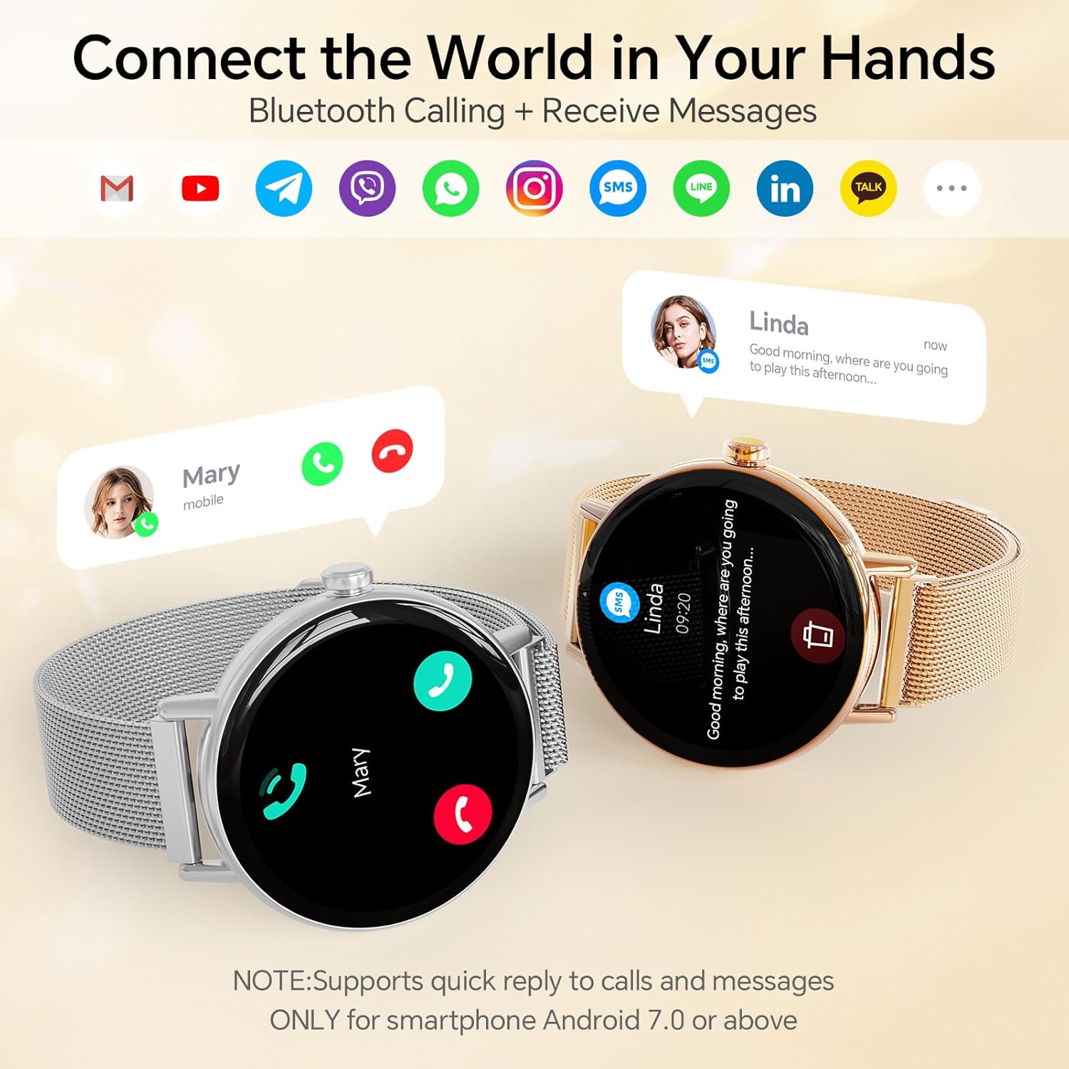 Thumbnail 2 de Fitness tracker smartwatch for women 1.27