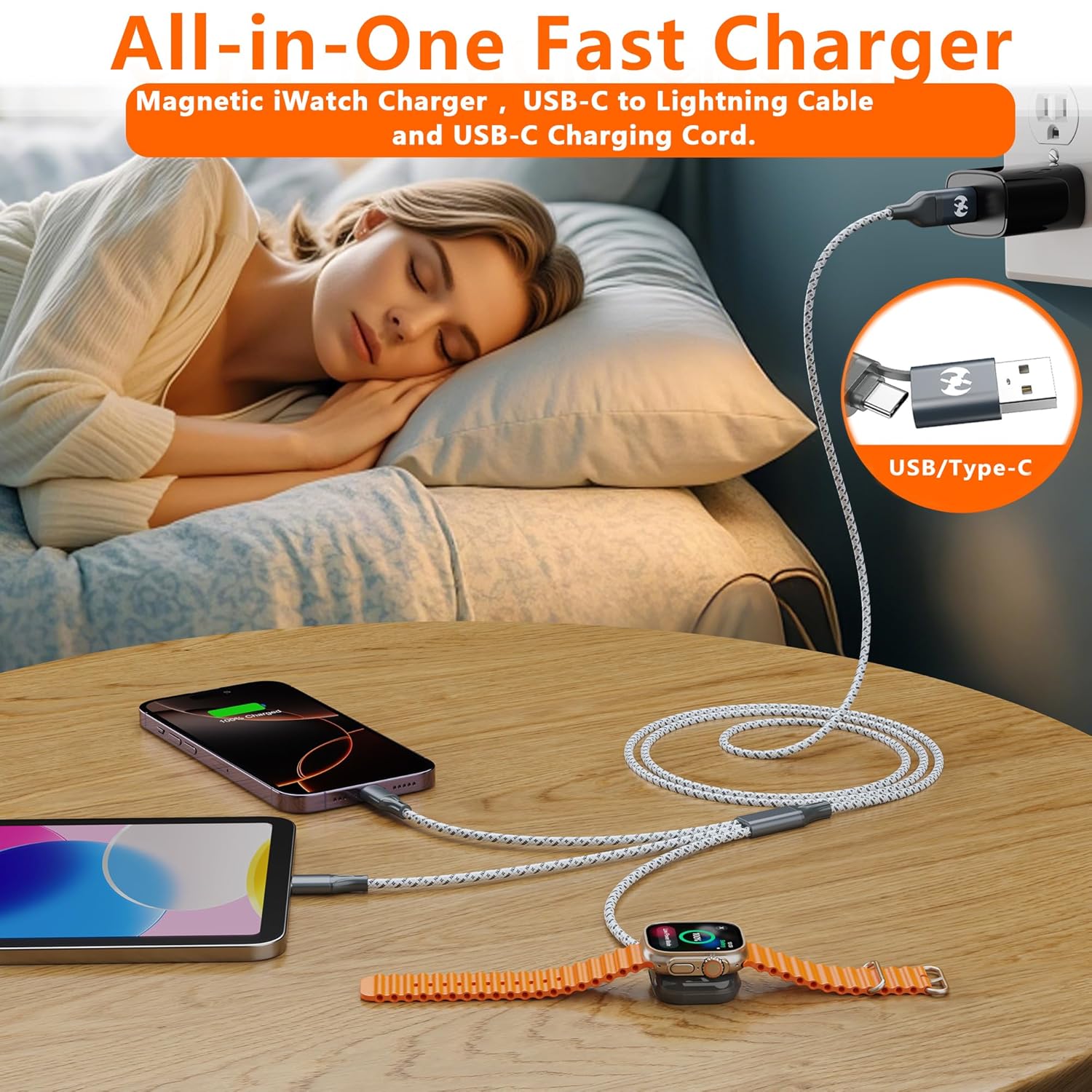 Thumbnail 3 de MFI Multi 3-in-1 Charging Cable 3 in 1