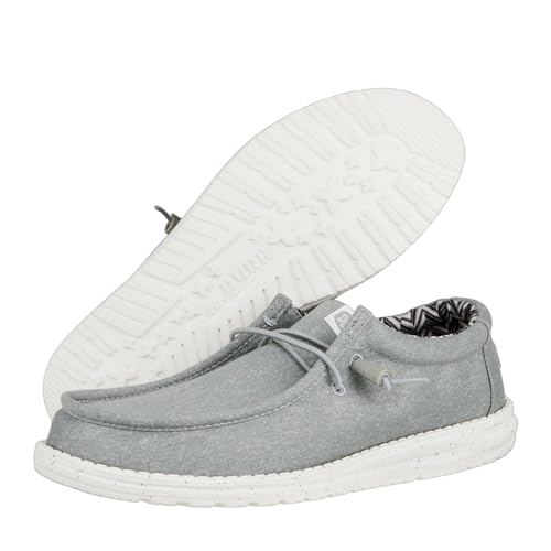 Thumbnail 9 de Hey Dude Wally Canvas Uomo Slip-On Mocassino, Light Grey 43 – Comfort e Versatilità