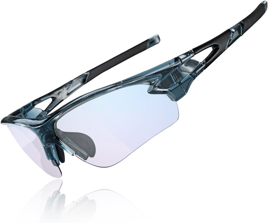 ROCKBROS occhiali da ciclismo fotocromatici con protezione UV400 (TR90, lenti che si adattano)