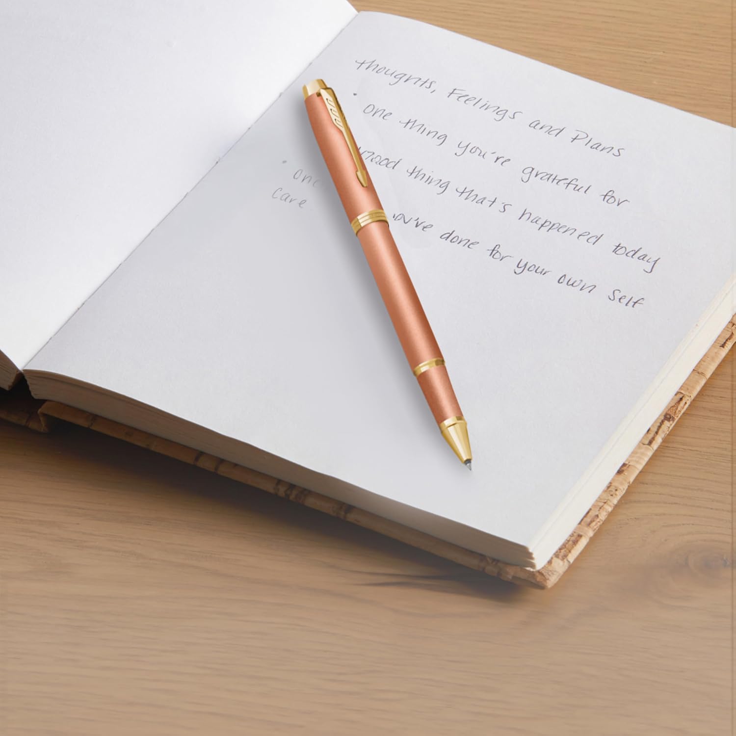 Detalle de Parker IM Writing Rituals Stylo roller – Orange exaltant, fin pointe, coffret cadeau