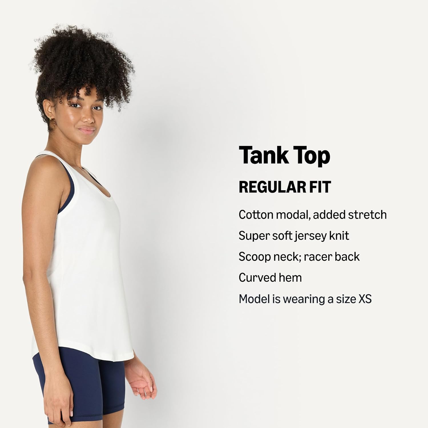 Detalle 2 de Amazon Essentials Women's Active Soft Cotton Modal Scoop Neck Racerback Tank