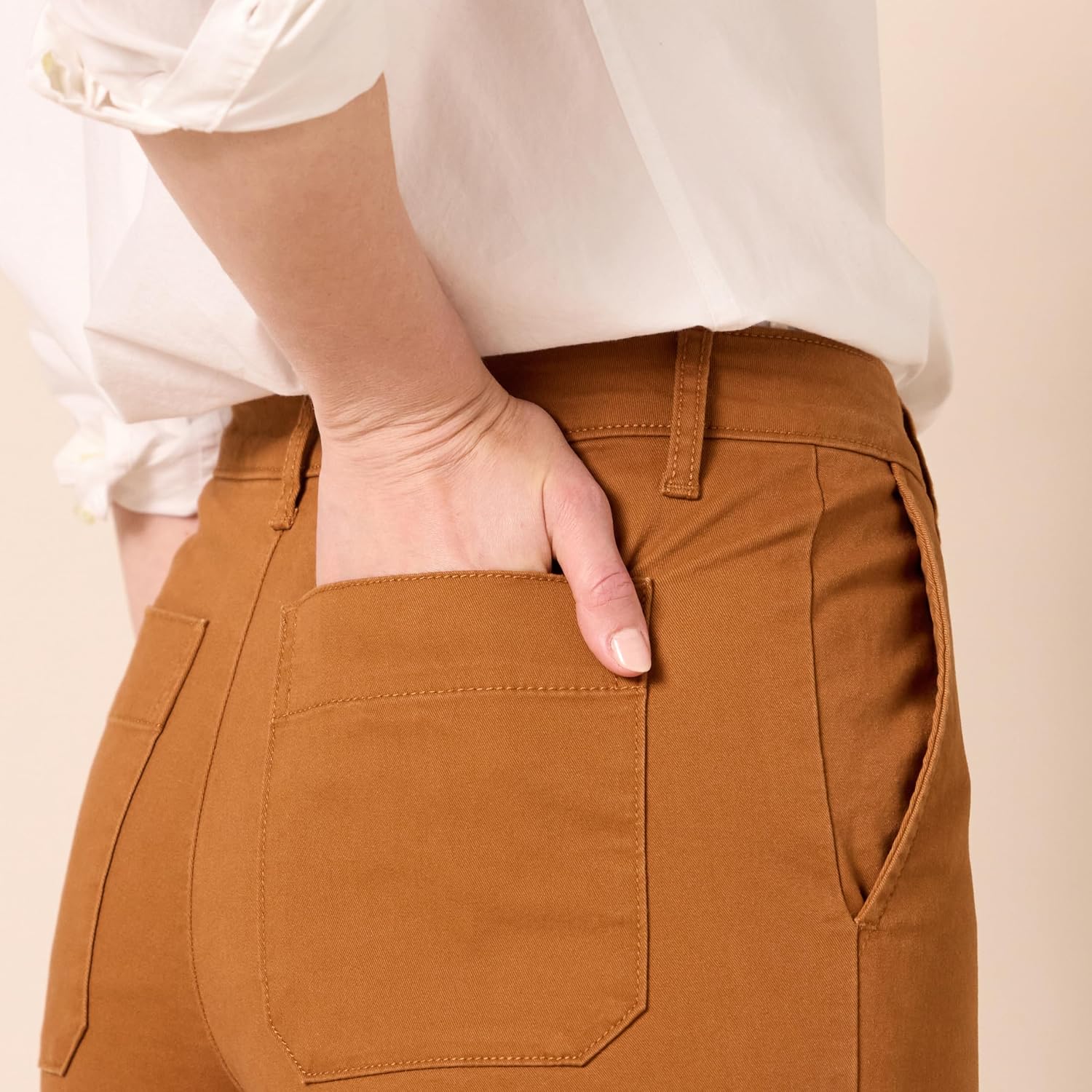 Thumbnail 2 de Amazon Essentials Women's High-Rise Wide Leg Khaki Pant, Stretchy Business Casual