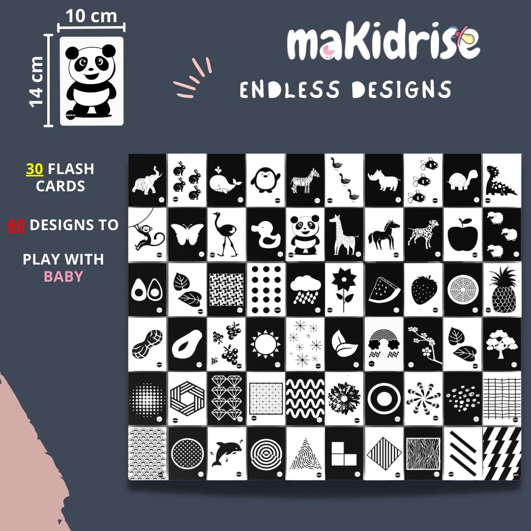 Detalle de maKidrise Newborn Essentials sensory cards 14×10 cm