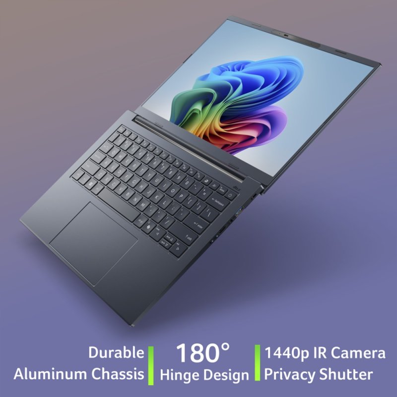 Thumbnail 1 de Portátil Acer Aspire 14 AI 14" Snapdragon X1-26100, 16GB, 512GB SSD, Windows 11 Home