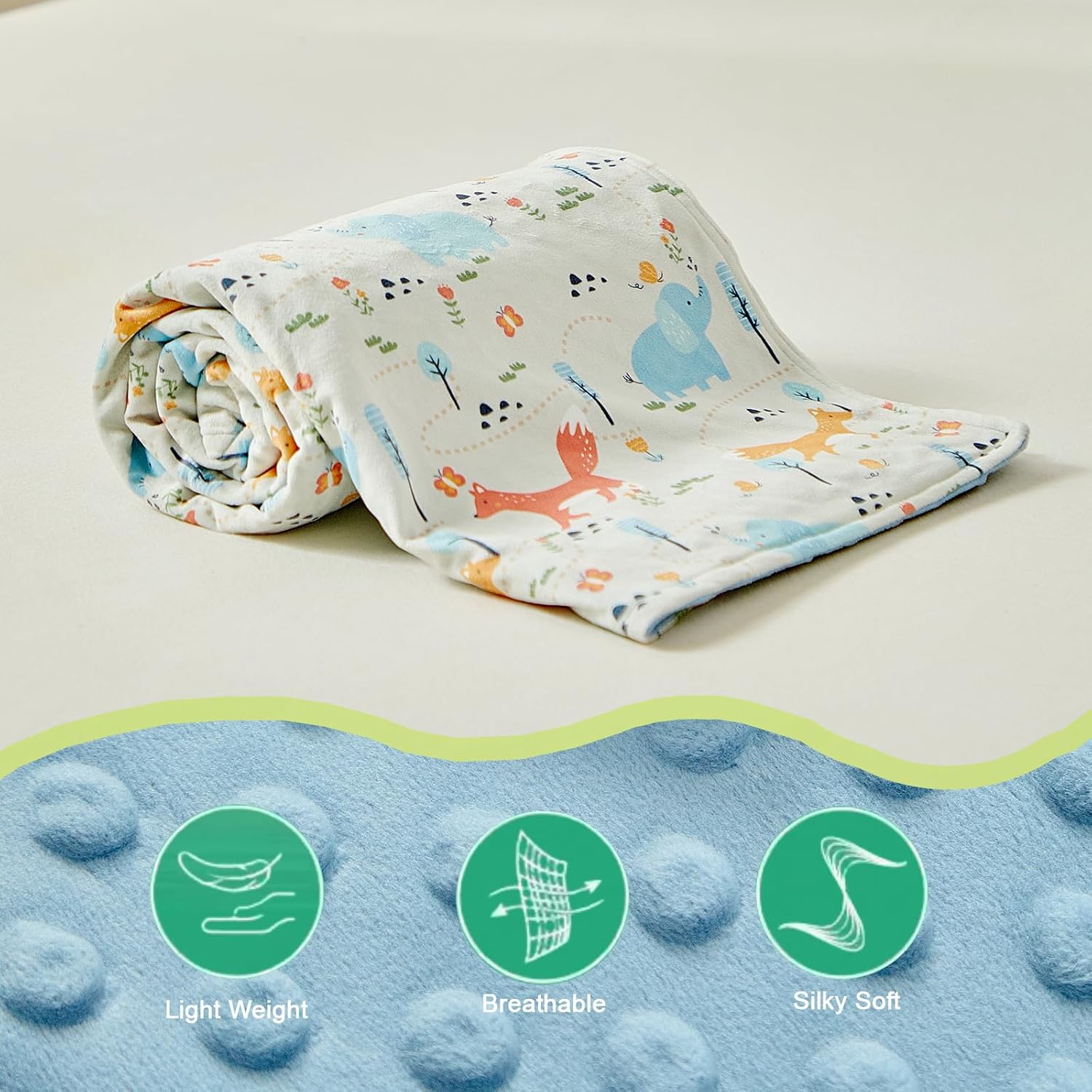 Detalle 2 de Baby butterfly swaddle blanket 75 x 100 cm