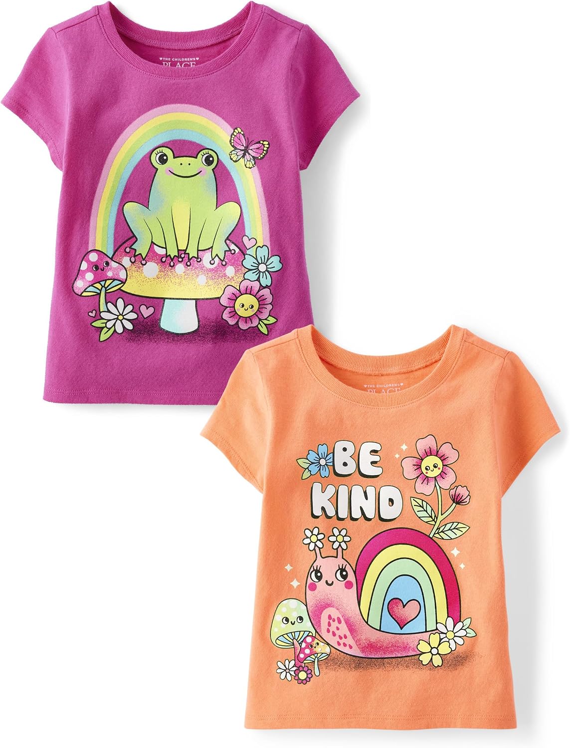 Detalle de The Children's Place Baby Girls' & Toddler Graphic T-Shirts, Short-Sleeve Cotton Jersey