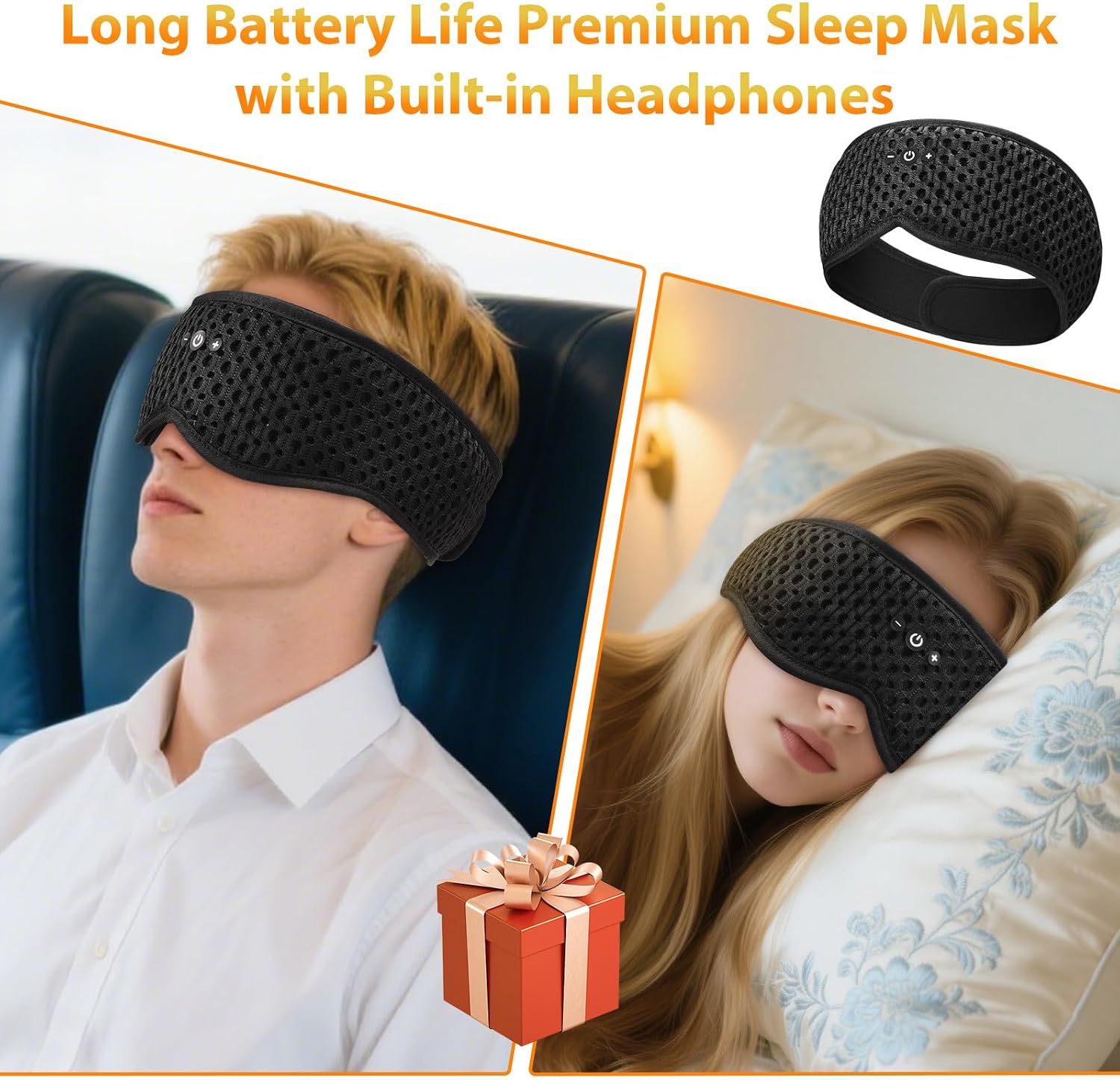Detalle 2 de Sleep Mask with Bluetooth Headphones, Bluetooth 5.4