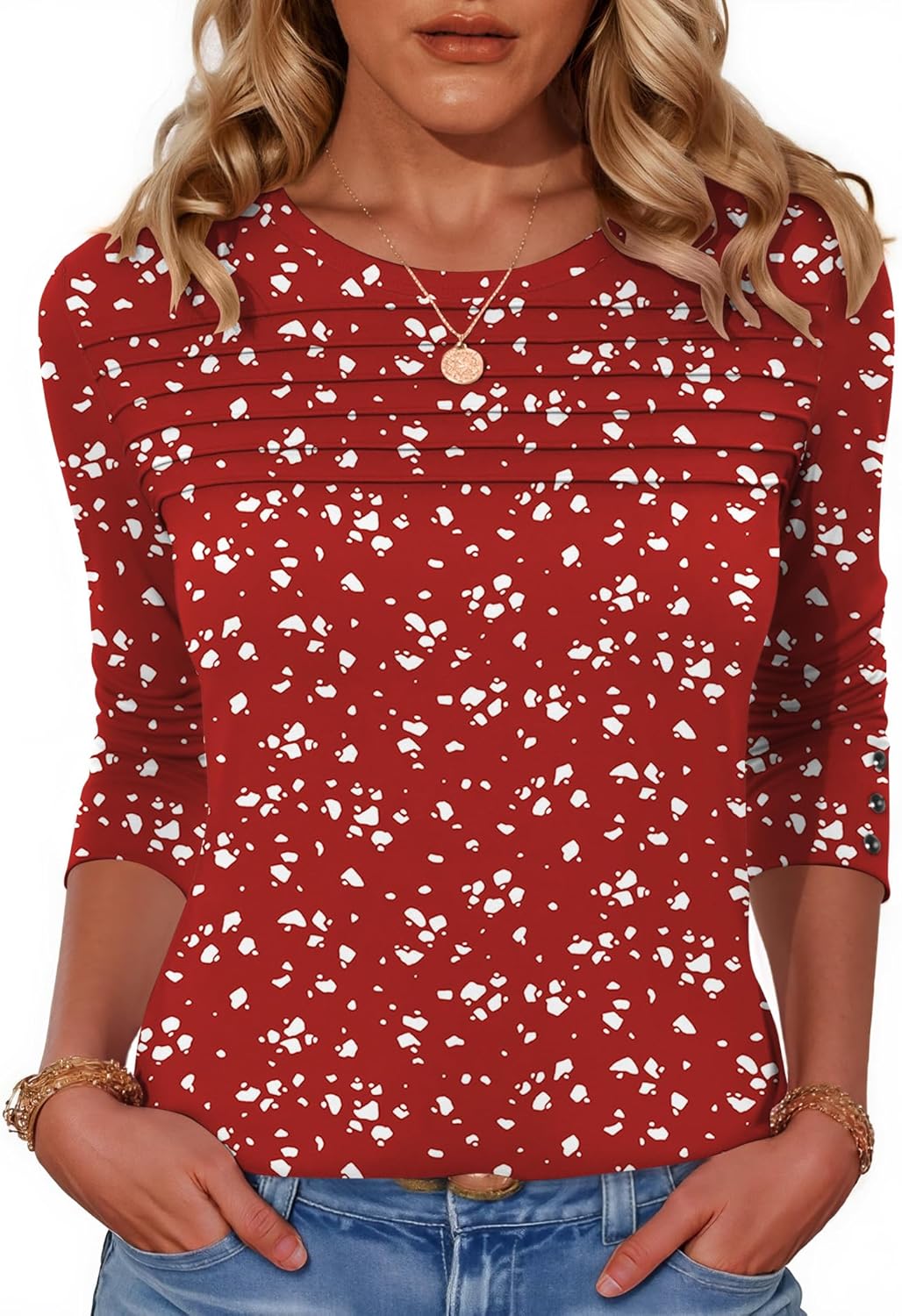 Thumbnail 6 de Women’s Dressy Casual Long Sleeve Blouse for Fall — Versatile Tunic Top for Work and Weekend