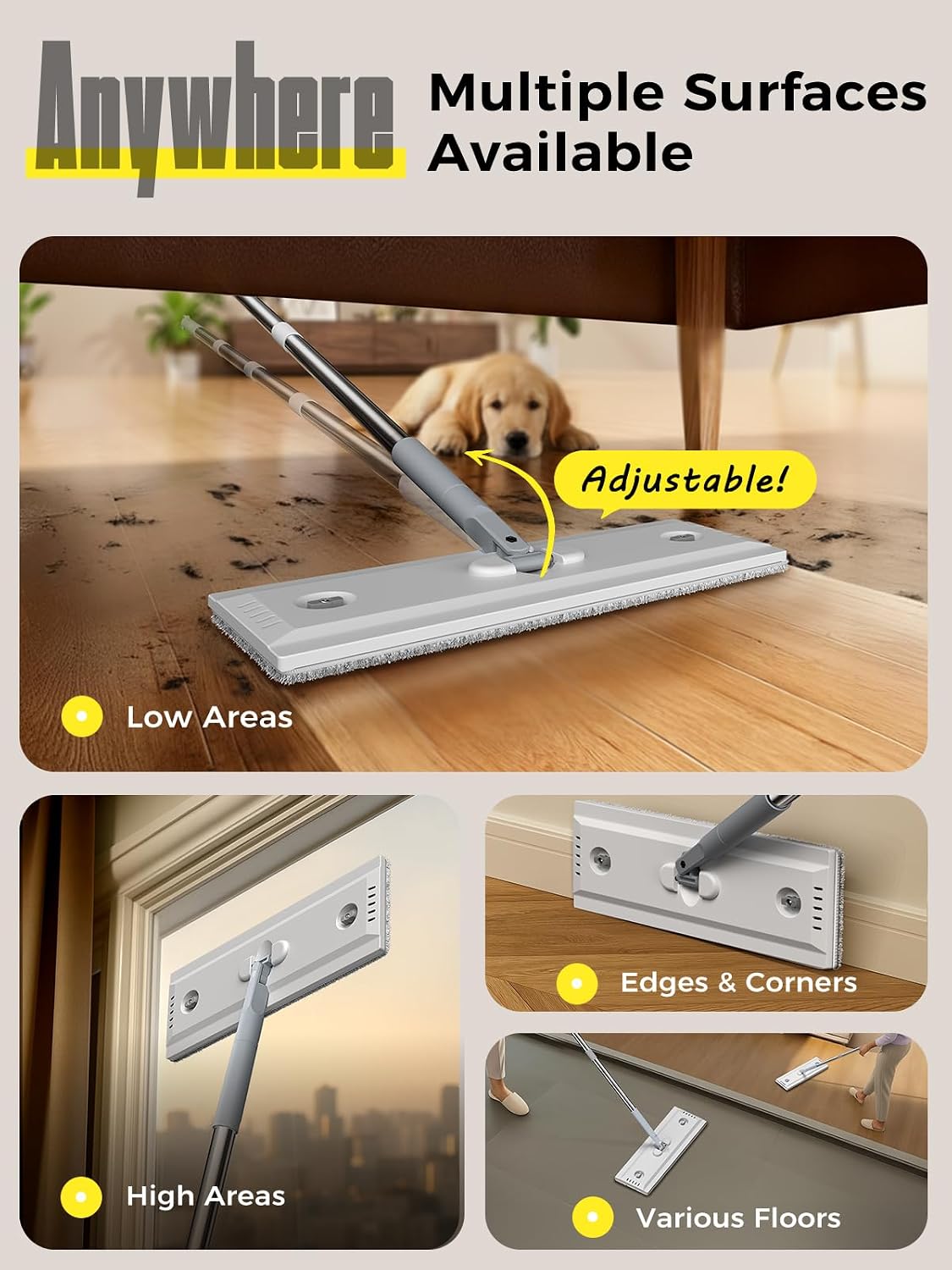 Thumbnail 5 de ADICOM Mop and Bucket Set with Auto-Spray Cleaning