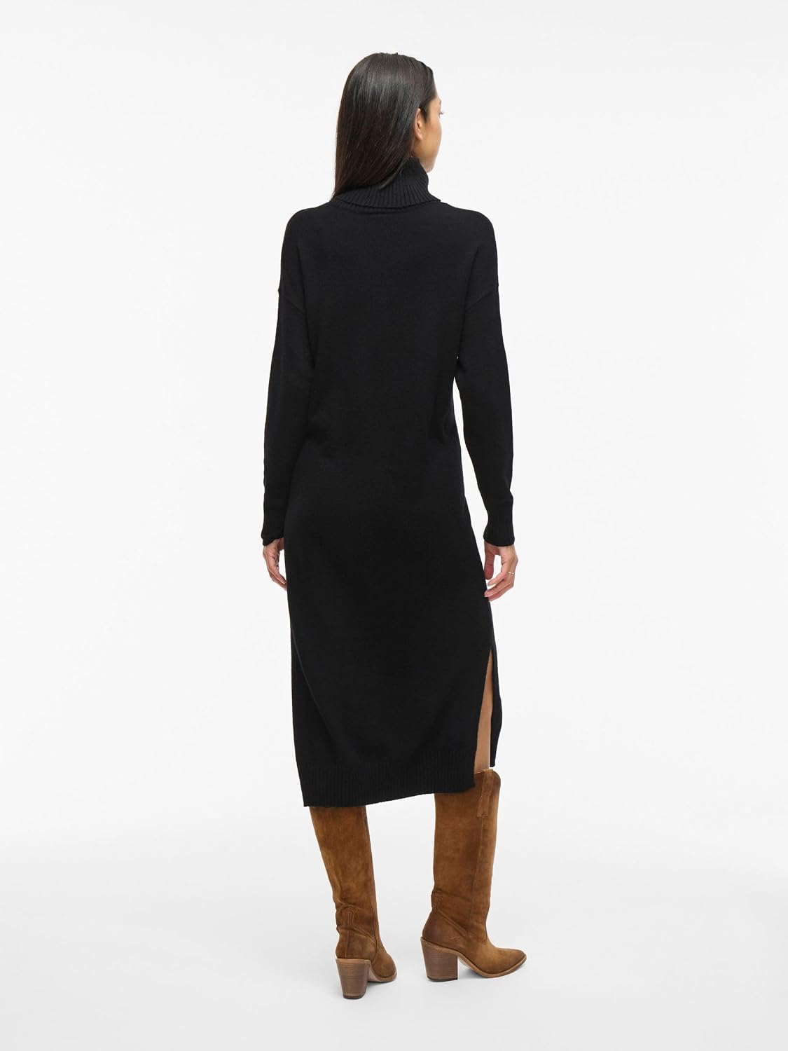 Detalle 2 de Vila Viril Roll Neck L/S Midi Dress (Noos Dress) – Pack of 1