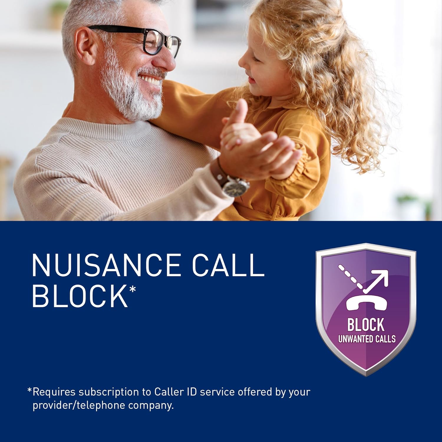 Thumbnail 3 de Panasonic KX-TGJ422EB cordless landline with automated call blocker, answering machine and twin handsets (black)