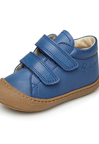 Detalle de Naturino Chaussures Premiers Pas en Cuir, Bleu-Marron, Taille 18