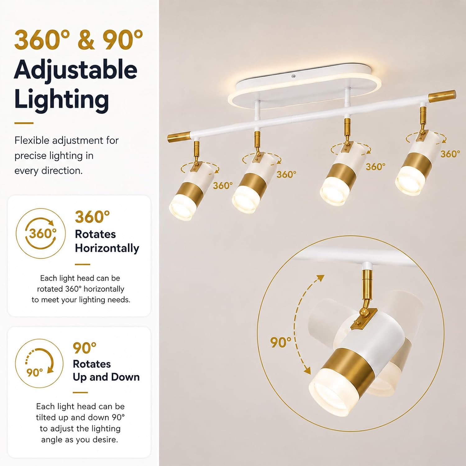 Detalle de Jaycomey LED track lighting, 35.4-inch