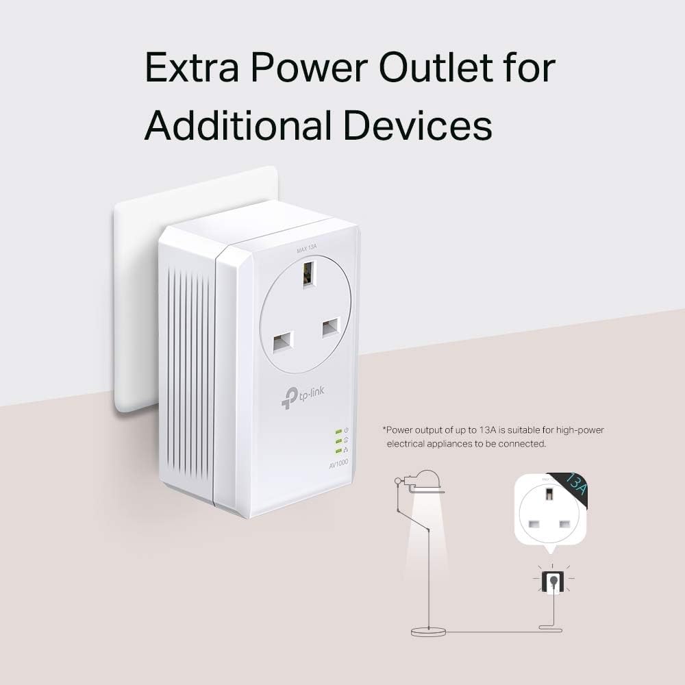 Detalle 2 de TP-Link TL-PA7017PKIT powerline 1000 Mbps starter kit