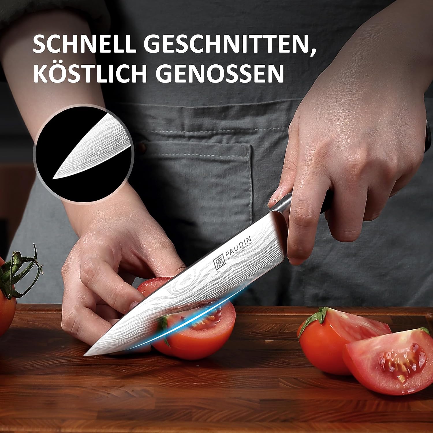 Thumbnail 3 de PAUDIN Kochmesser 15 cm Präzises Allzweckmesser