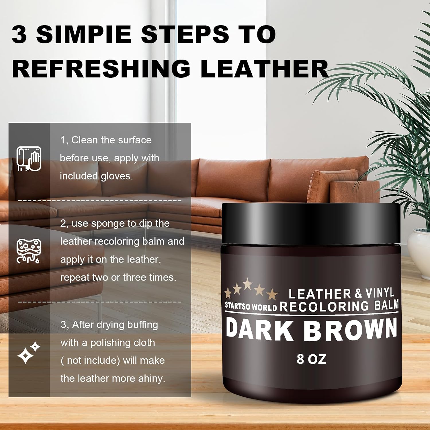 Thumbnail 6 de STARTSO WORLD Leather Recolouring Balm 200ml