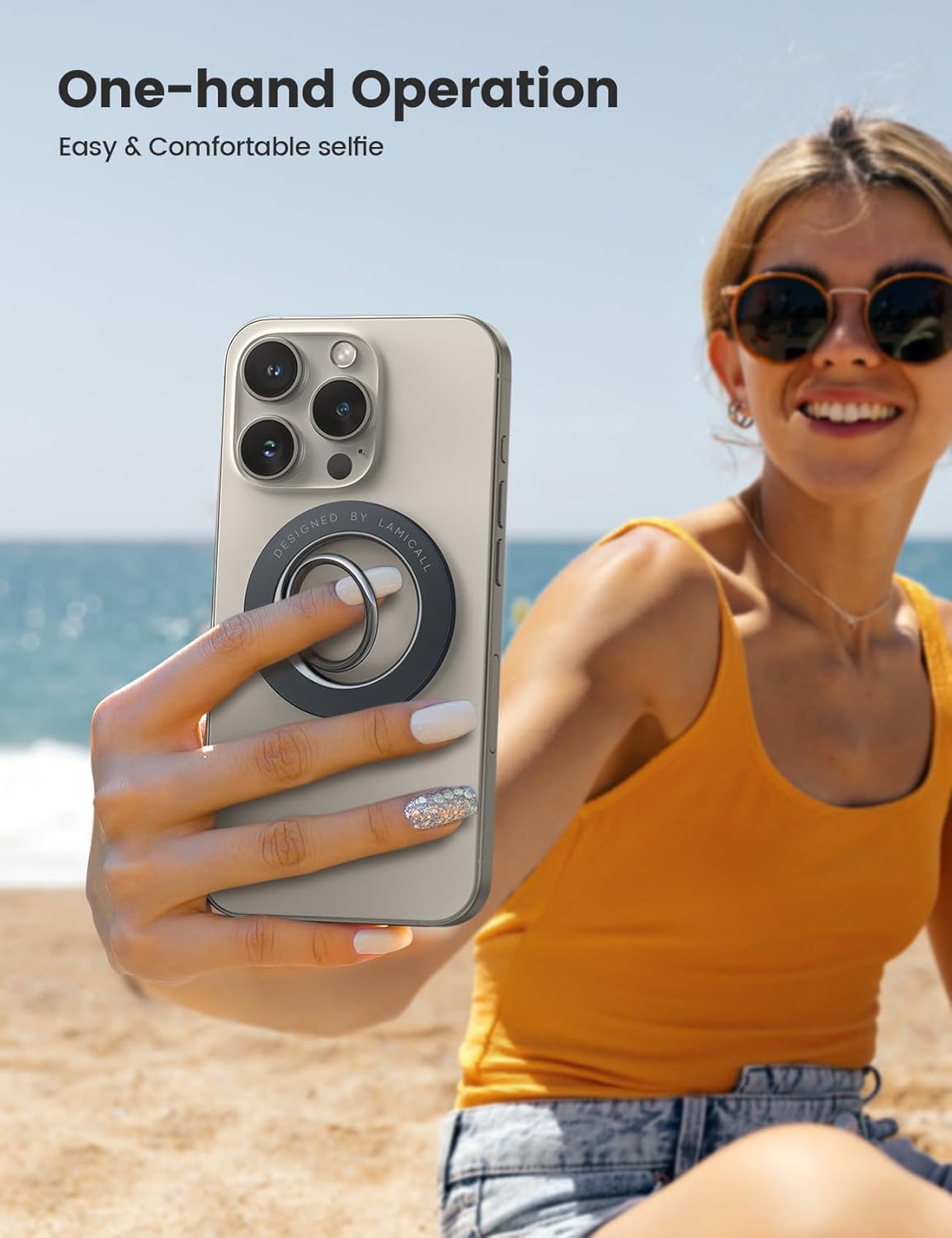 Detalle 2 de Lamicall 360 Rotating MagSafe Ring Holder