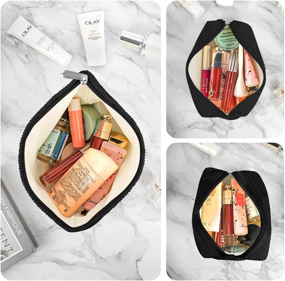 Thumbnail 1 de Aucuu Trousses de Maquillage – Lot de 3 Trousse Velours Côtelé