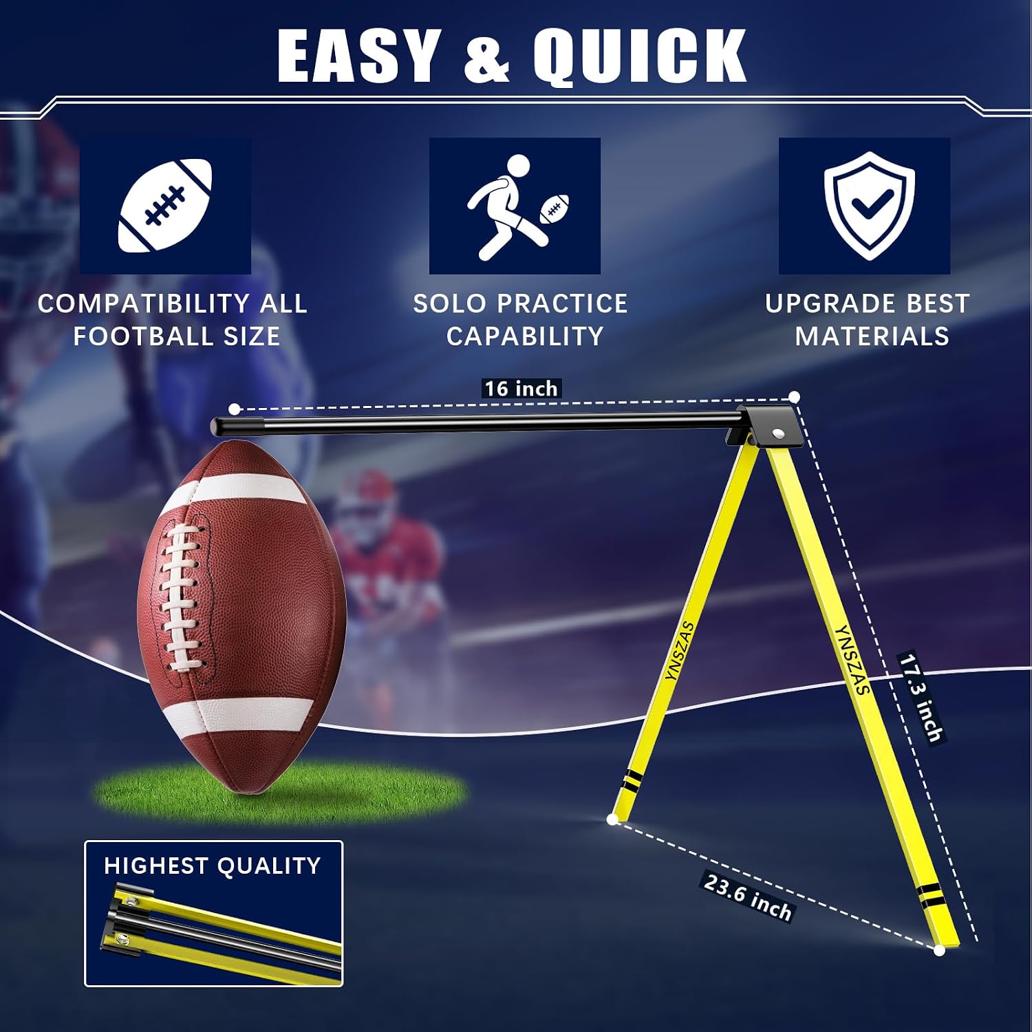 Detalle 2 de YNSZAS Football Kicking Tee with Silicone Holder