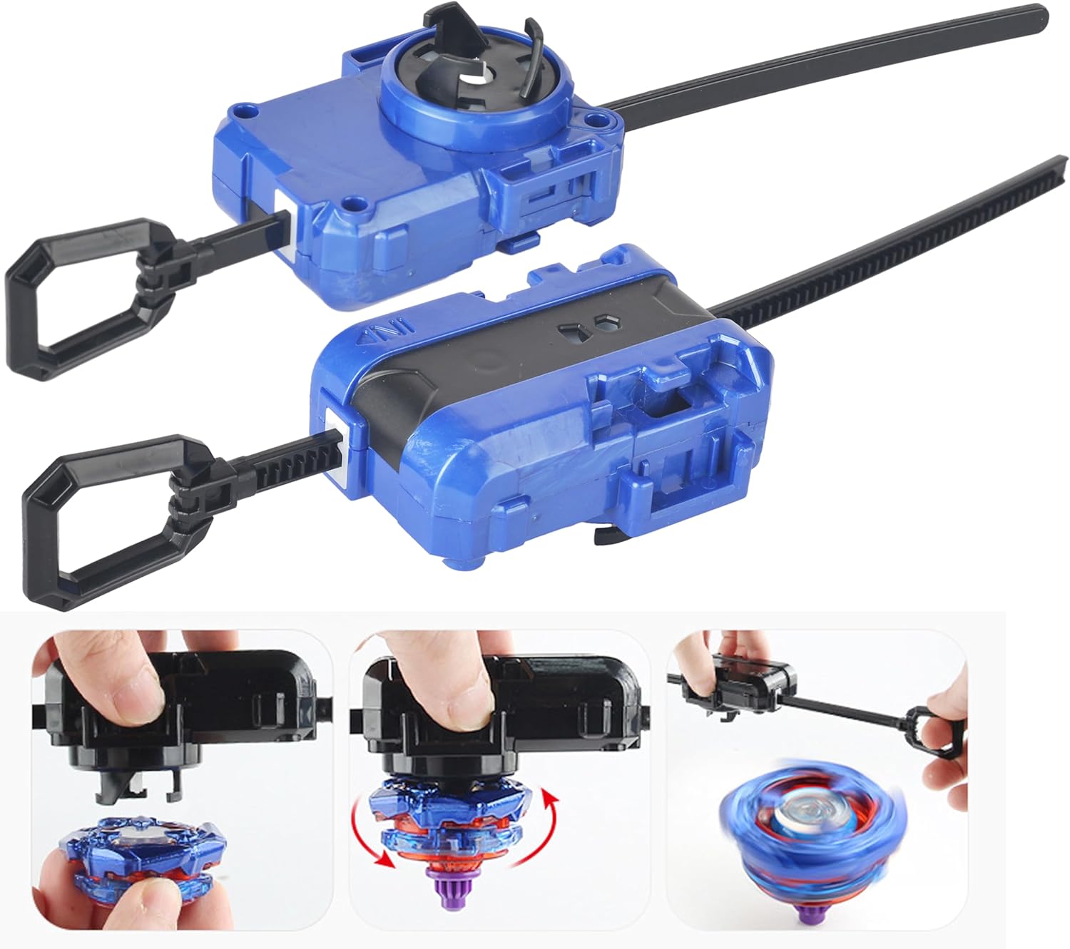 Thumbnail 5 de ASVEXKW Battling Set: Spinning Tops with Launchers for Family Fun