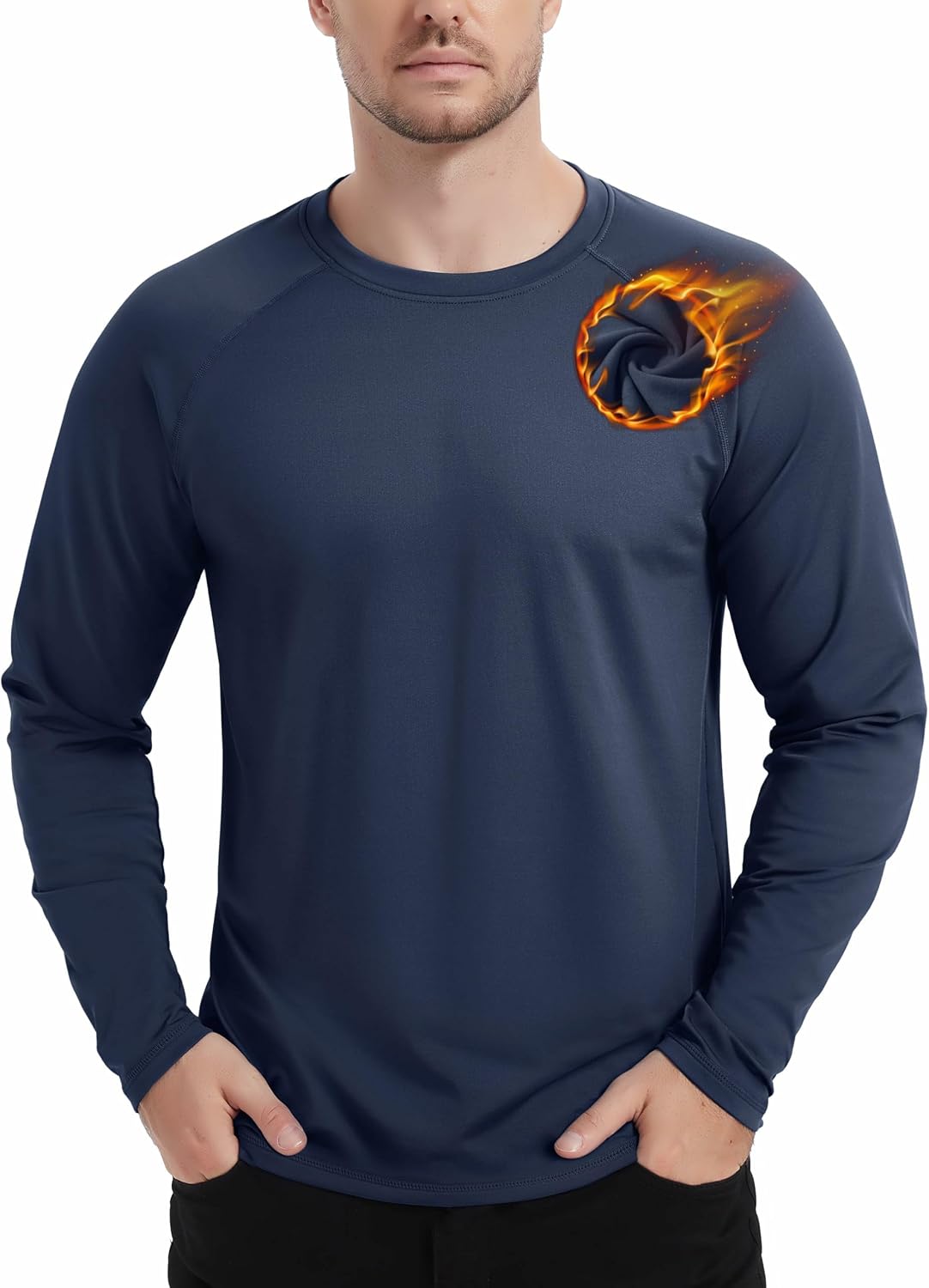Detalle 2 de TACVASEN Mens thermal base layer long sleeve