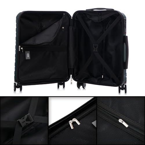 Detalle 2 de RAYKONG Maleta Cabina 55x40x20 cm (40 L) ABS+Policarbonato: ligera, semirígida y con 4 ruedas 360°