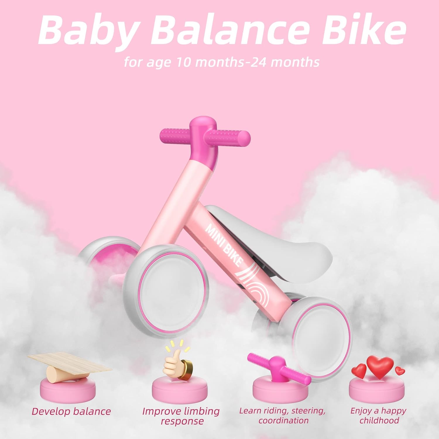 Detalle de KORIMEFA Baby Balance Bike: First Ride for 10–24 Months