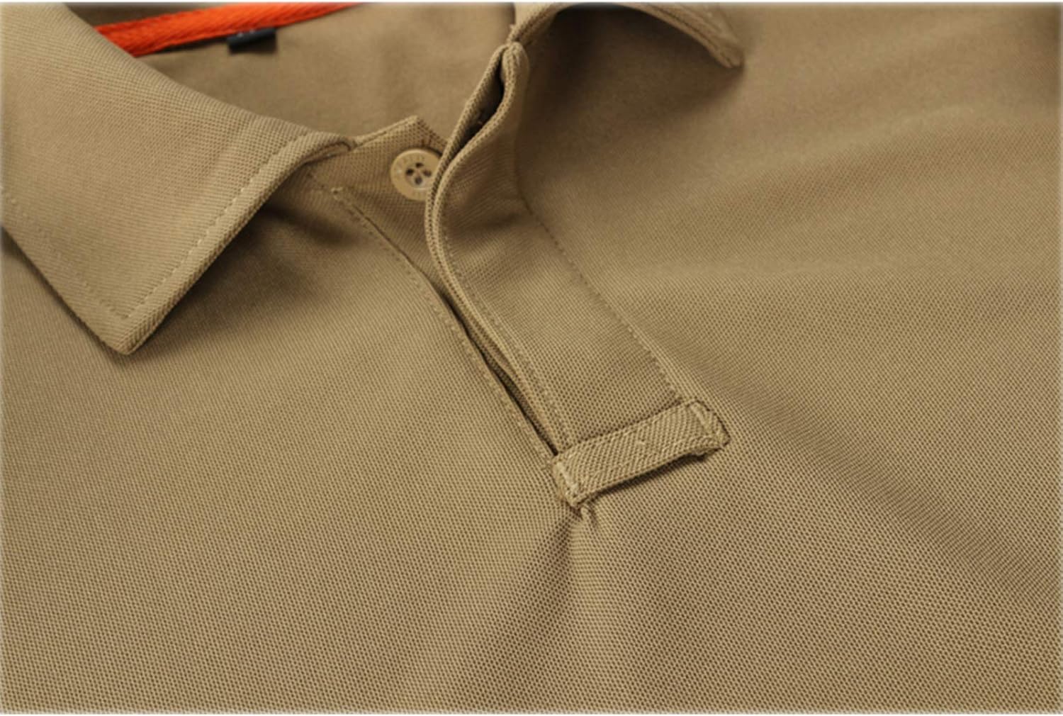 Detalle de ZITY Men’s Short Sleeve Polo Shirt (Sports Tactical) with Moisture-Wicking, Stretch Fabric