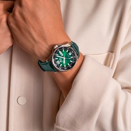 Thumbnail 1 de LOTUS Montre Automatique Homme en Cuir Vert – Montre Analogique Elegante