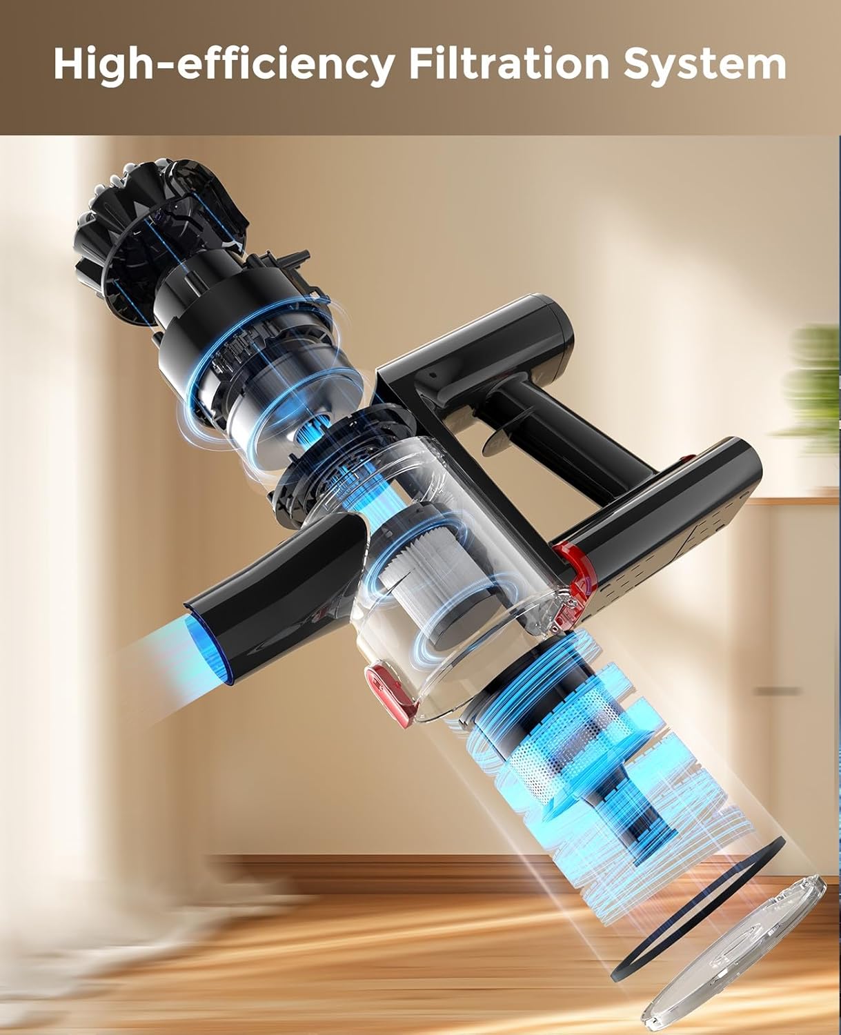 Thumbnail 5 de VACTechPro Cordless Vacuum Cleaner (35KPa/45 mins) – 6-in-1 Stick & Handheld with Detachable Battery