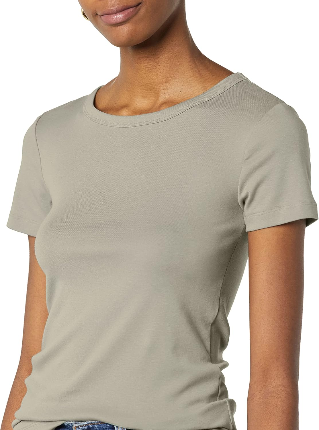 Thumbnail 2 de Amazon Essentials Damen T-Shirt mit Rundhalsausschnitt – Slim Fit, kurze Ärmel