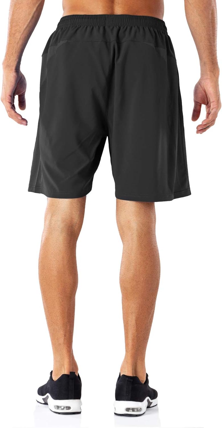 Thumbnail 2 de HMIYA Herren Sport Shorts mit Reißverschlusstaschen – schnell trocknend, Stretch & bequemer Bund