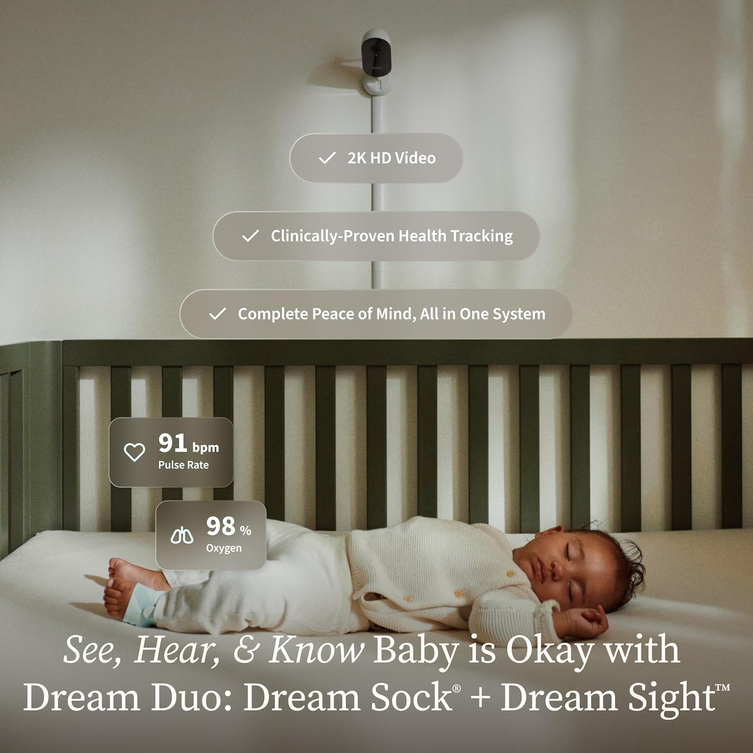 Detalle 2 de Owlet Dream Duo 3rd Gen Smart Baby Monitor