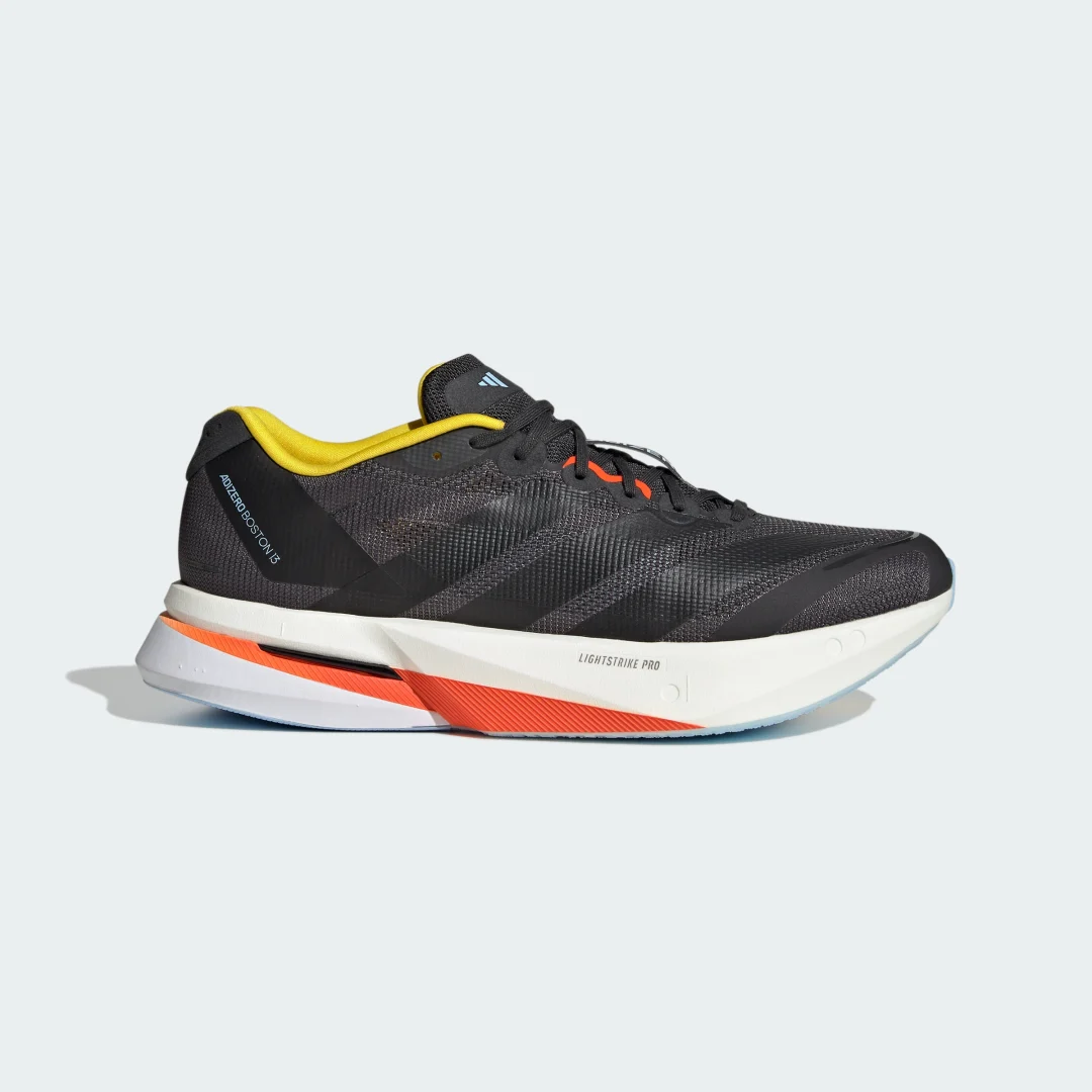 Detalle de Adizero Boston 13 de Adidas: zapatilla de running en Gris para entrenamientos diarios